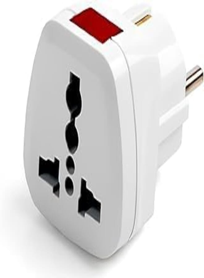 Sonix Tech Universal Three-Prong Electrical Plug Adapter, Multicolor